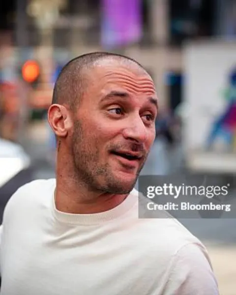 World Liberty Financial co-founder Chase Herro outside the Nasdaq MarketSite in New York in 2025.