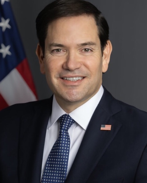 Official State Department portrait of Marco Rubio in 2025.