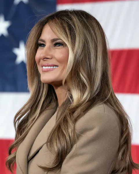 Melania Trump during an official appearance in 2026.