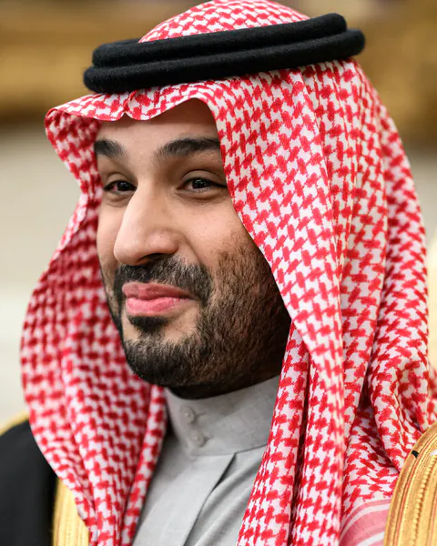 Mohammed bin Salman during a White House bilateral meeting in 2025.