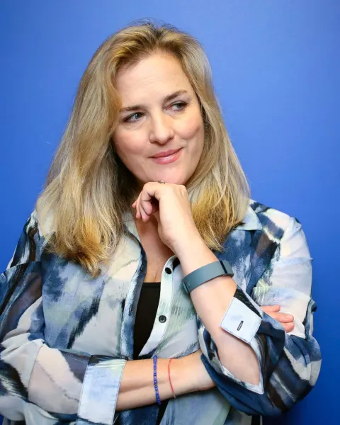 Journalist Natasha Stoynoff at a 2017 portrait session.