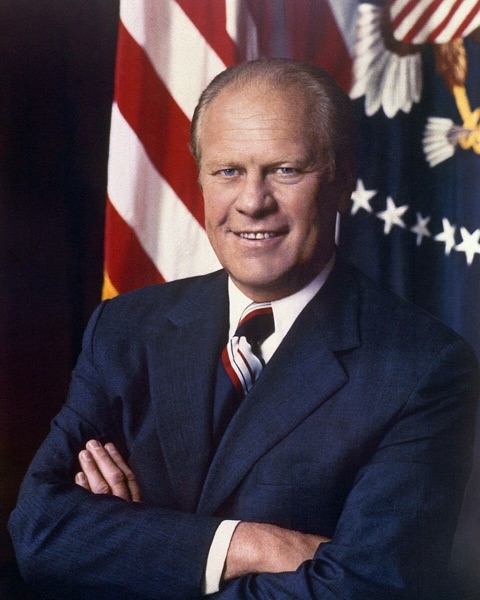 Official presidential portrait of Ford.