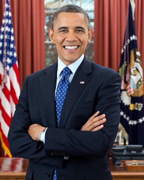 Official presidential portrait of Obama.