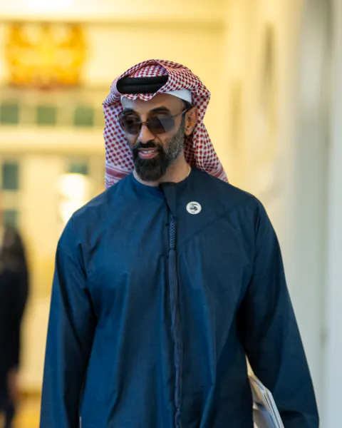 Sheikh Tahnoon bin Zayed Al Nahyan at the White House in 2025.