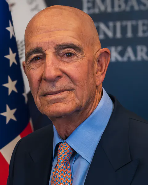 Official Department of State portrait of Thomas Barrack in 2025.